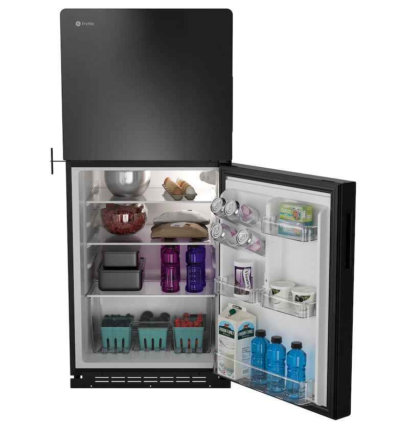 GE Profile 8.3 Cu. Ft. 12V DC Refrigerator – Black Glass PPV08R5YRBB