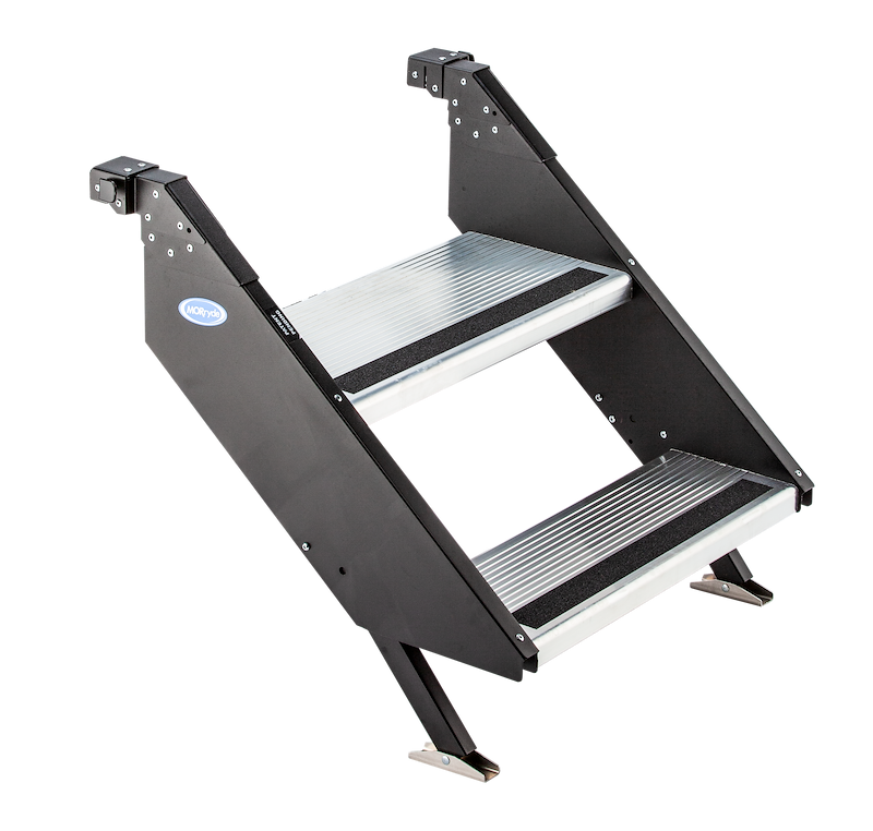 RV Entry Step – 2-Step Aluminum Quick-Release RV Steps – STP-221
