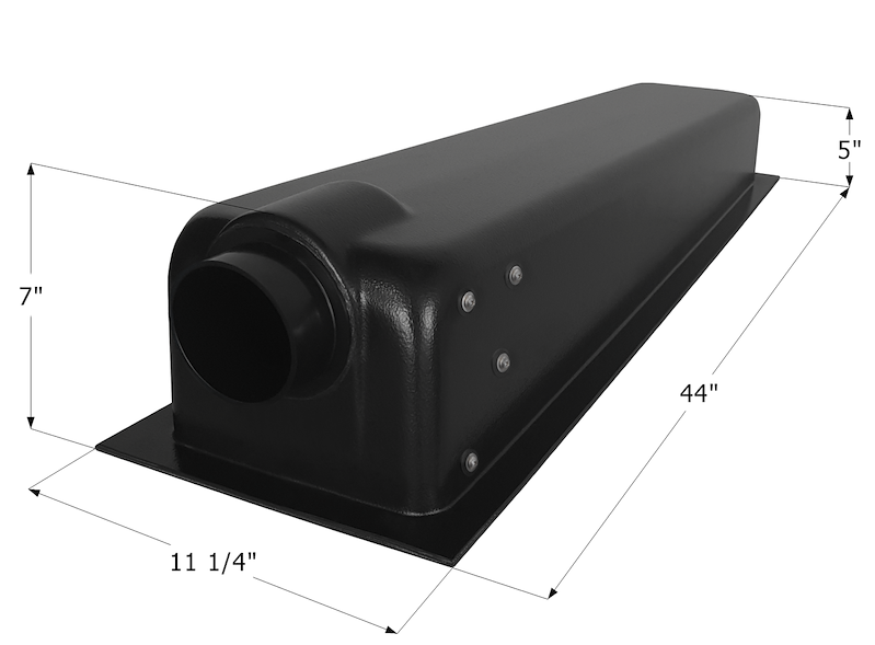 ICON 14049 Waste Holding Tank 8 Gallon 44 x 11.25 x 7 Inch RV Black & Gray