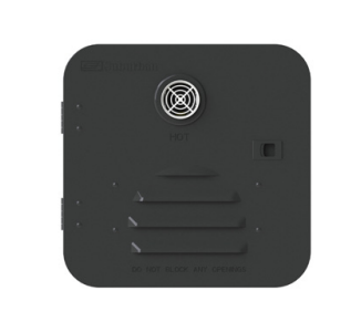 Puerta de acceso para calentador de agua de autocaravana Suburban - Negra para ST-42 y ST-60 | Acero atornillable