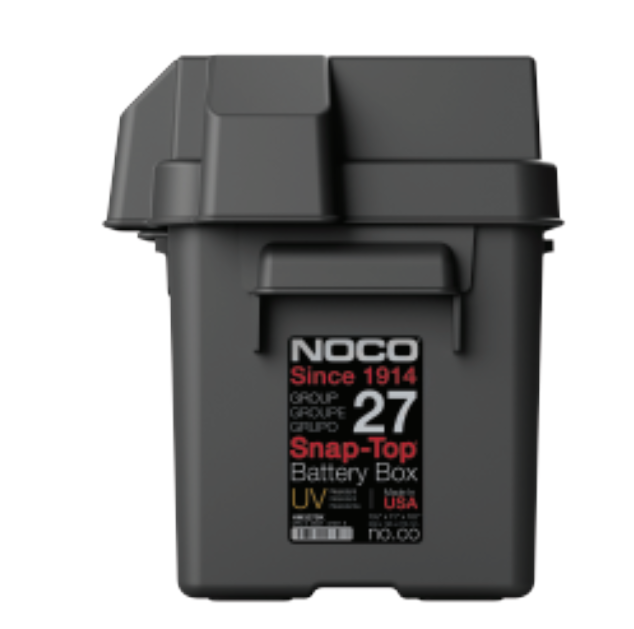 Group 27 Snap-Top Battery Box With Strap Vented – NOCO HM327BK