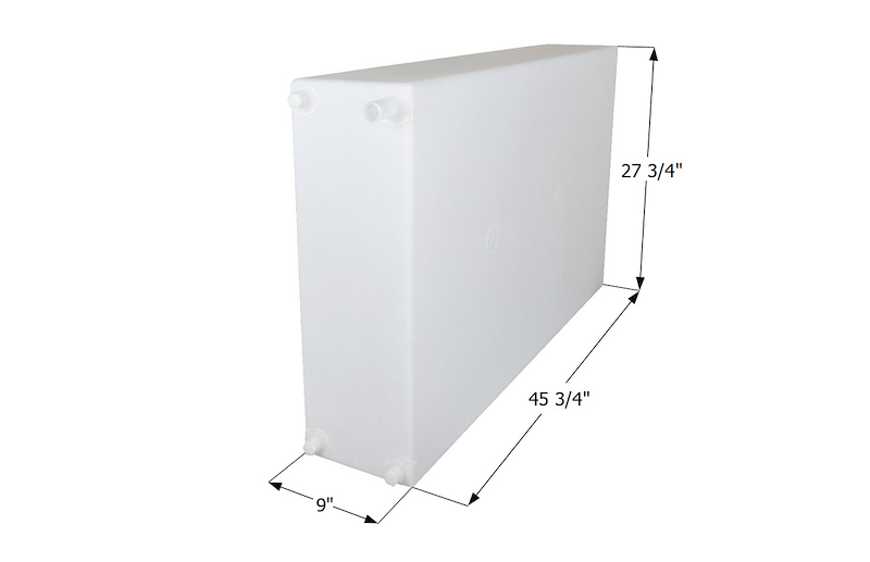 50 Gallon Fresh Water Tank WT4158 (45-3/4" L x 27-3/4" W x 9" H) – ICON