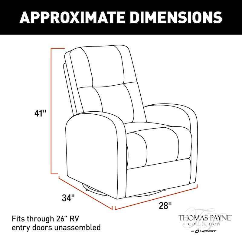 Thomas Payne Swivel Pushback RV Recliner – Norlina – 2020129886