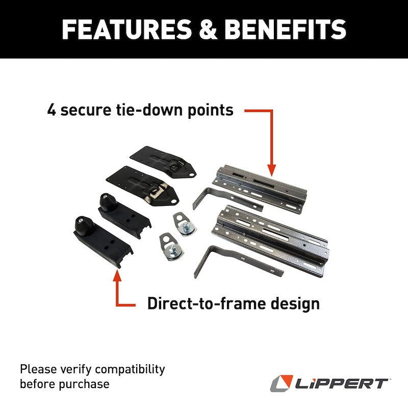 HappiJac FT-DR10 Camper Tie Down System – Frame Mount, (Set of 2) 236326 - Used RV Parts