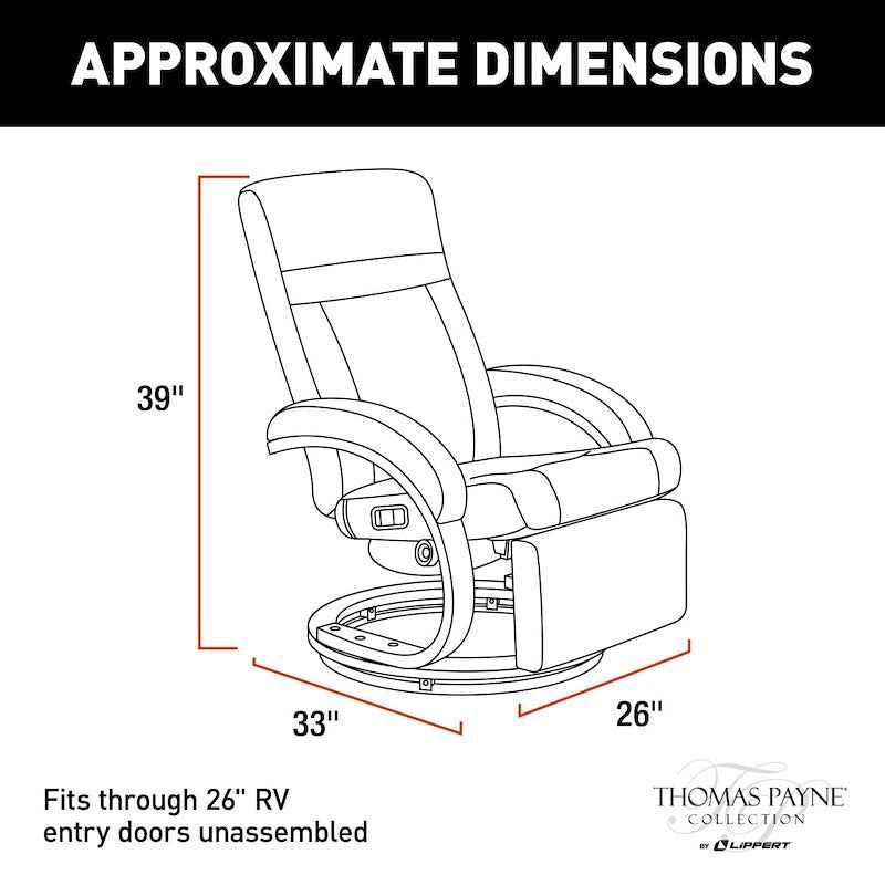 Thomas Payne Euro RV Recliner – Millbrae – 360° Swivel – 2020129900