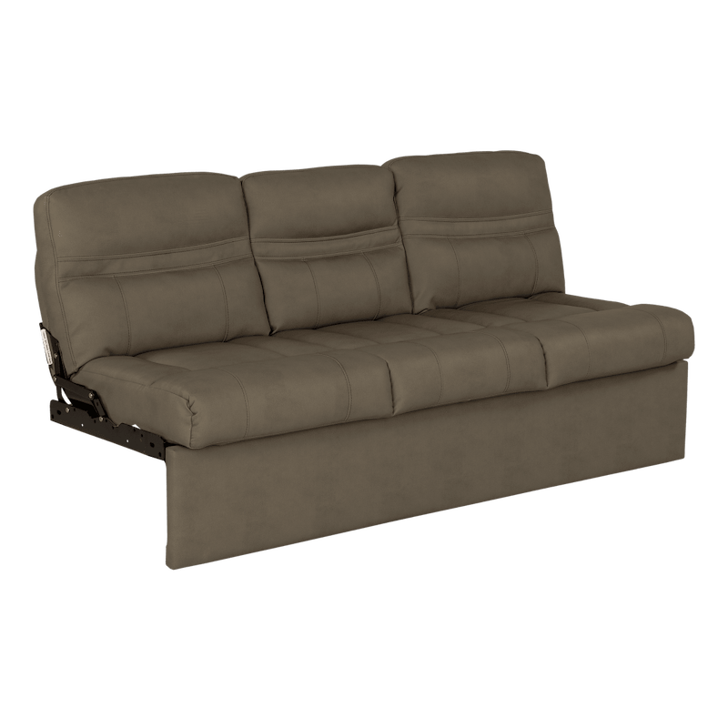 68” Jackknife RV Sofa – Grummond Tan – 3-Seater with Center Console