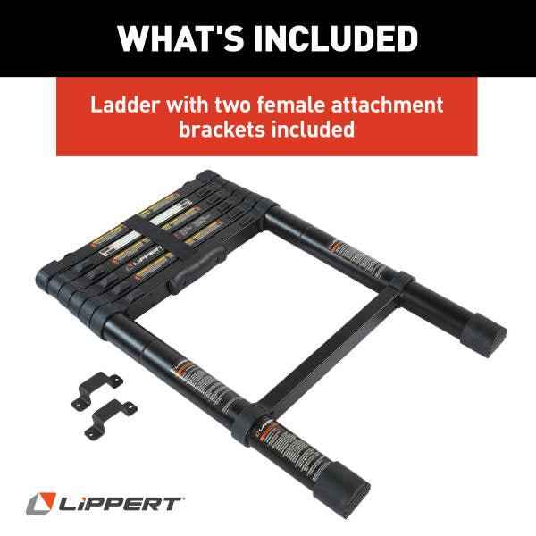 Collapsible RV Bunk Ladder – 84" Adjustable, 6 Steps, 250 lb Capacity