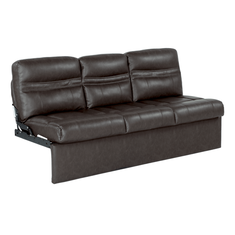 68" Jackknife Sofa – Millbrae Brown – 3-Seater with Fold-Down Console