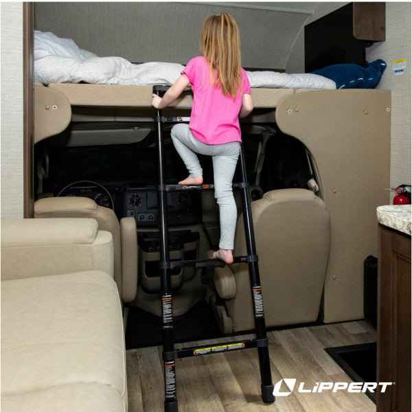 Collapsible RV Bunk Ladder – 84" Adjustable, 6 Steps, 250 lb Capacity