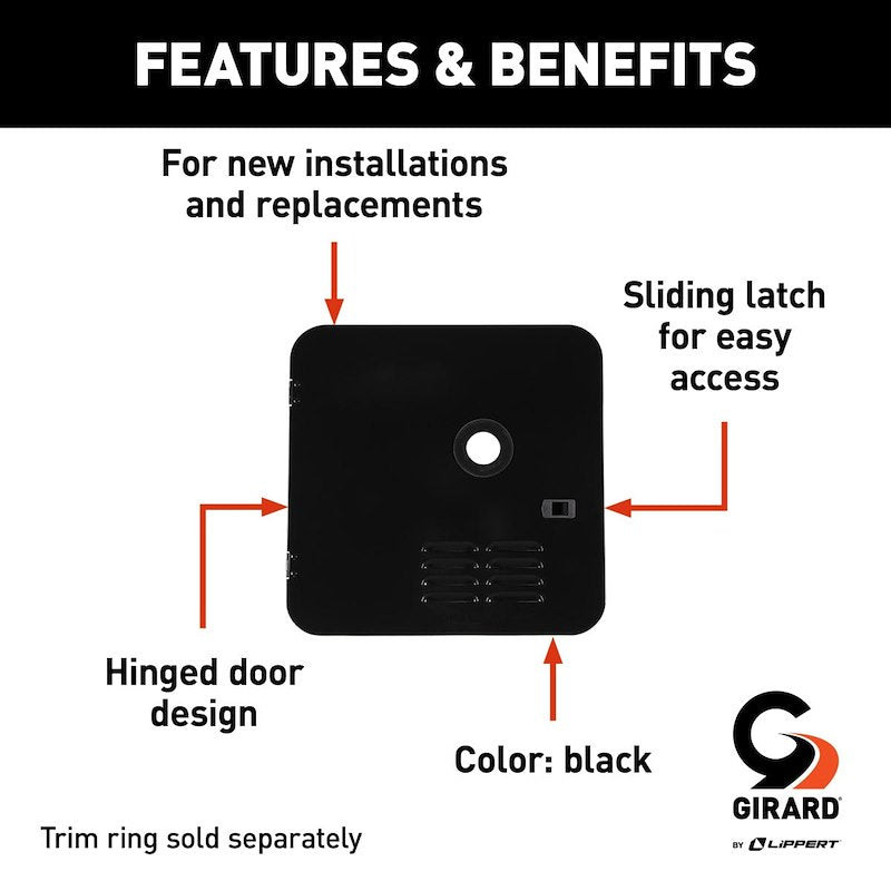Girard Access Door – 10 Gal Atwood/Suburban - 2GWHDAS10B - Used RV Parts