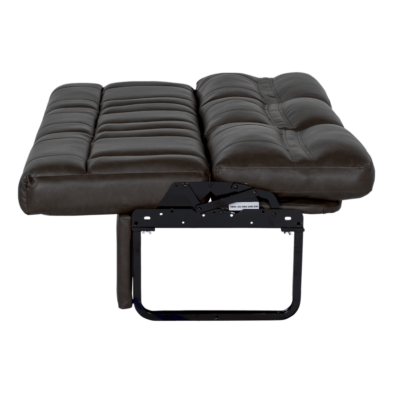 68" Jackknife Sofa – Millbrae Brown – 3-Seater with Fold-Down Console