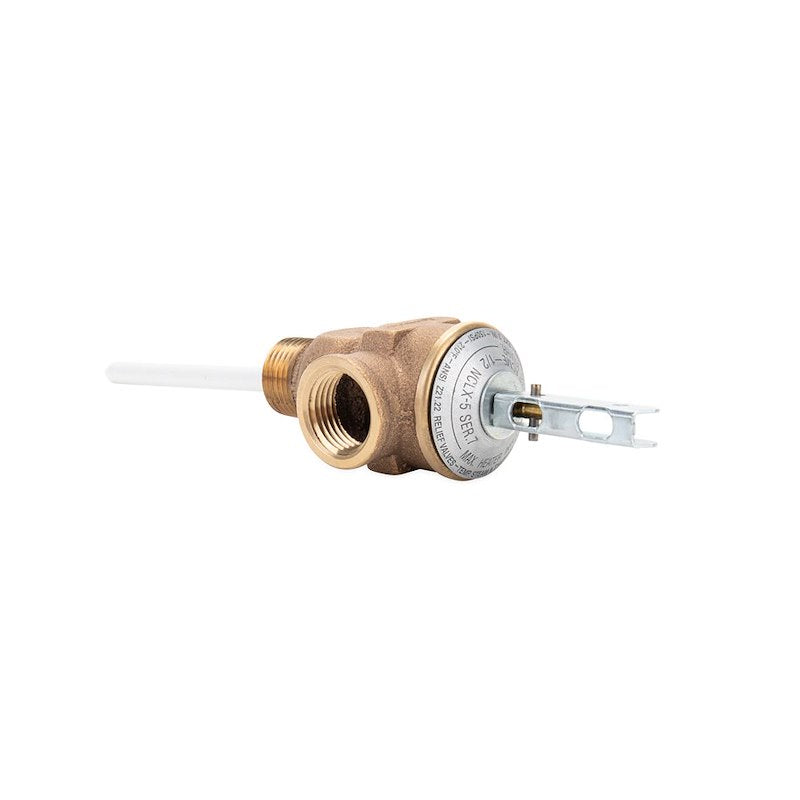 Hot Water Heater Pressure Relief Valve – 4" Probe, 1/2” NPT Threaded