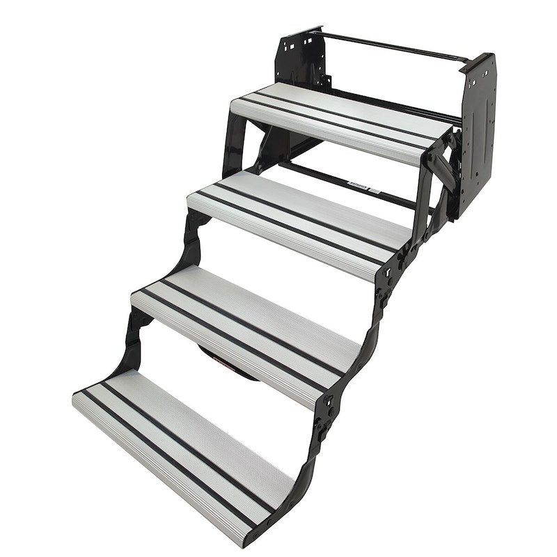Marchepied manuel pour VR Alumi-Tread 432698 – 61 cm de large, aluminium noir