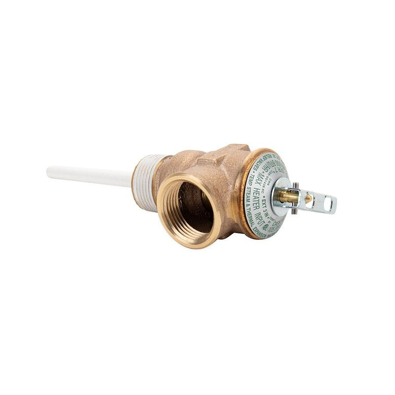 Water Heater Pressure Relief Valve – 150 PSI, 4" Epoxy-Coated Probe, 3/4” NPT