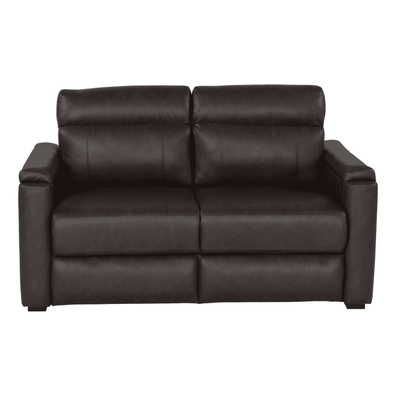 62" Tri-Fold Sofa – Millbrae Brown – 2-Seater with Integrated Storage