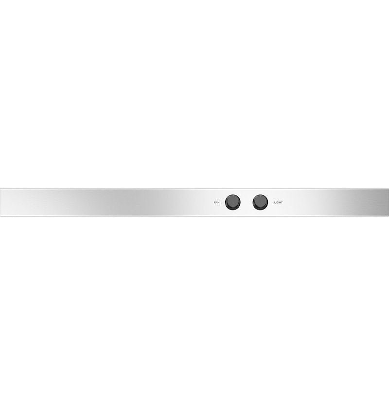 RV Stove Vent Hood 12V Ducted – 22" Under-Cabinet Black with Fan, Light (JVXR22SPSS)