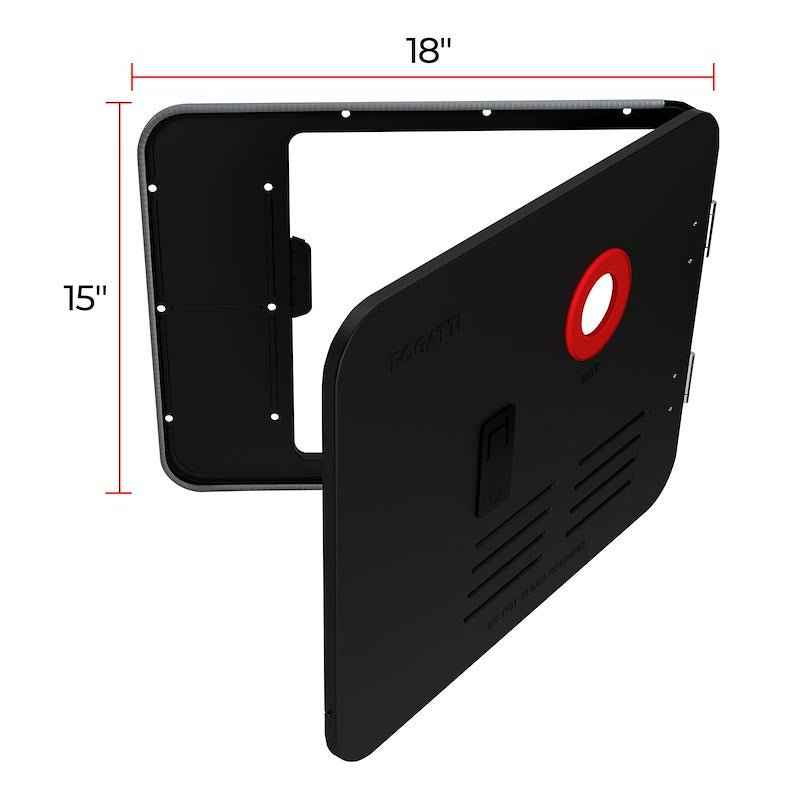 Black Steel Conversion Access Door – 15" x 18" Fogatti FSBD-1518/BLACK