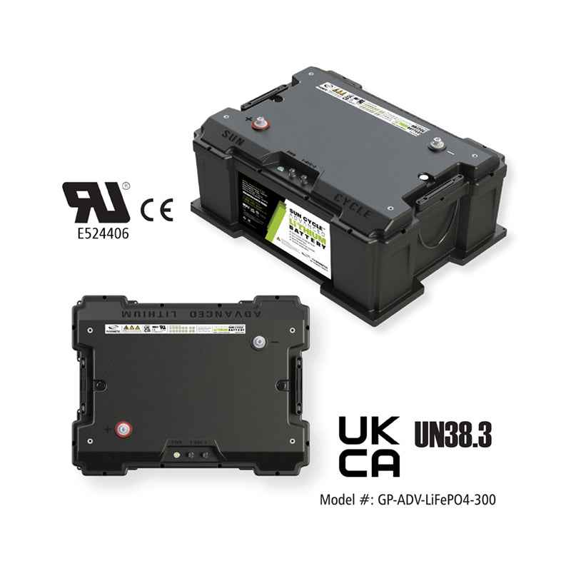 Go Power Lithium Battery GP-ADV-LIFEPO4-300 12.8V 300Ah Solar RV Marine