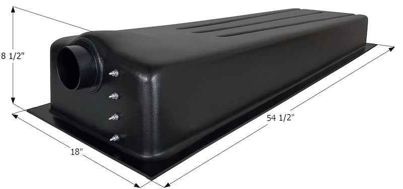 19 Gallon Waste Holding Tank – 54-1/2" L x 18" W x 8-1/2" H – 01609