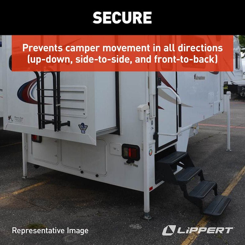 HappiJac FT-DR10 Camper Tie Down System – Frame Mount, (Set of 2) 236326 - Used RV Parts