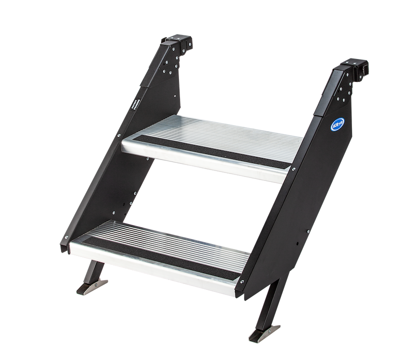 RV Entry Step – 2-Step Aluminum Quick-Release RV Steps – STP-221