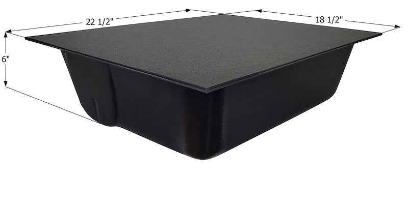 8 Gallon Waste Holding Tank 00436 – 22-1/2" L x 18-1/2" W x 6" H