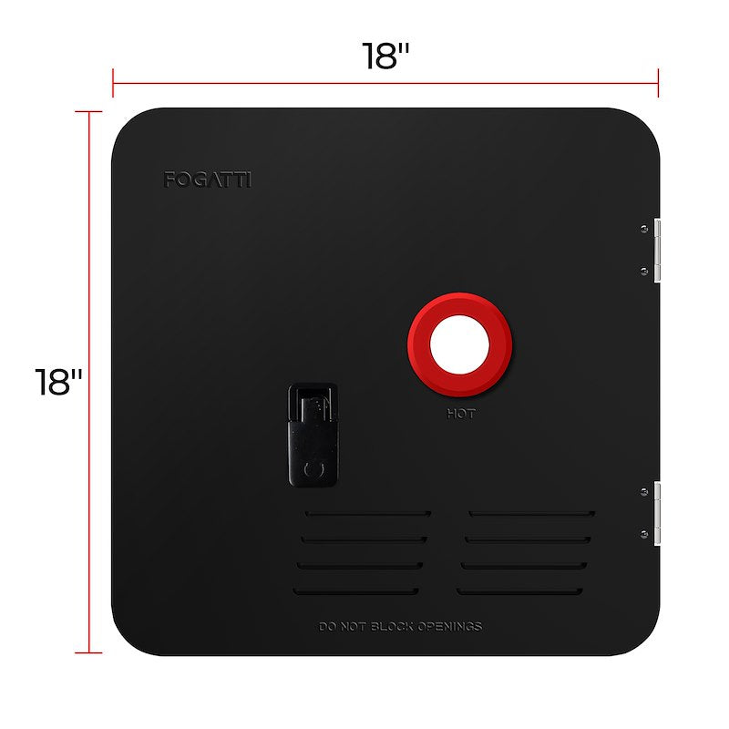 18" x 18" Black Steel Access Door – Conversion Kit for Fogatti