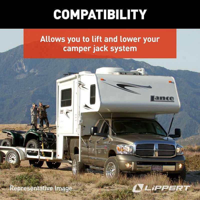 Happijac Camper Jack Crank Handle – 4" Steel, Part 182436 - Used RV Parts