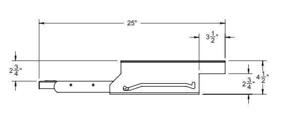 Low-Profile Single Manual RV Entry Step – 20" Width SMFP-1220