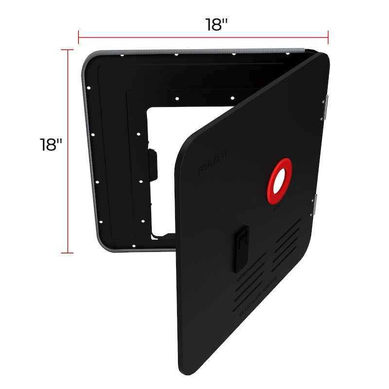 18" x 18" Black Steel Access Door – Conversion Kit for Fogatti FSBD-1818/BLACK