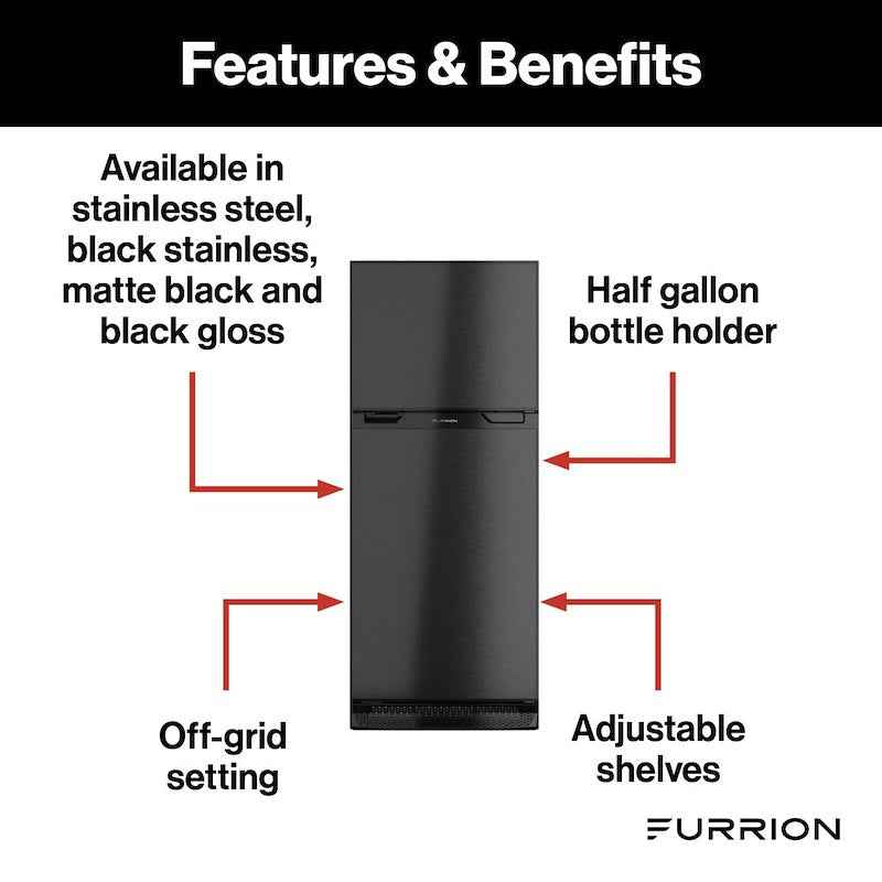 Furrion Arctic 8 Cu. Ft. 12V RV Refrigerator – Right Hinge