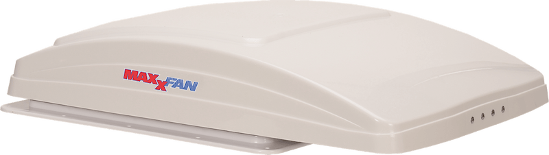 MaxxFan Deluxe Manual RV Roof Vent with 3-Speed Fan & Built-In Rain Cover - Used RV Parts