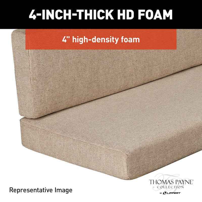 Thomas Payne Dinette Cushions Altoona 44"/44" Set – Back & Seat – 2021100501