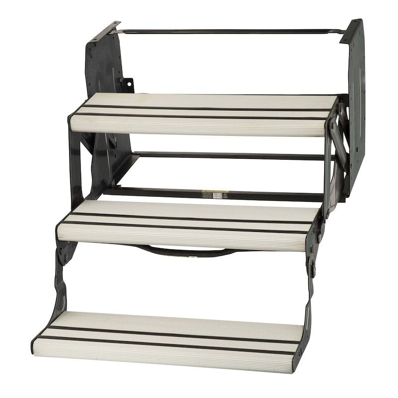 Marchepied manuel Alumi-Tread 3 marches pour VR 432696 – 61 cm de large, aluminium noir