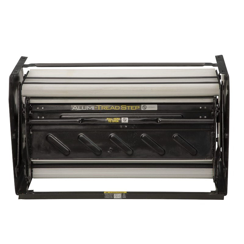 Marchepied manuel Alumi-Tread 3 marches pour VR 432696 – 61 cm de large, aluminium noir