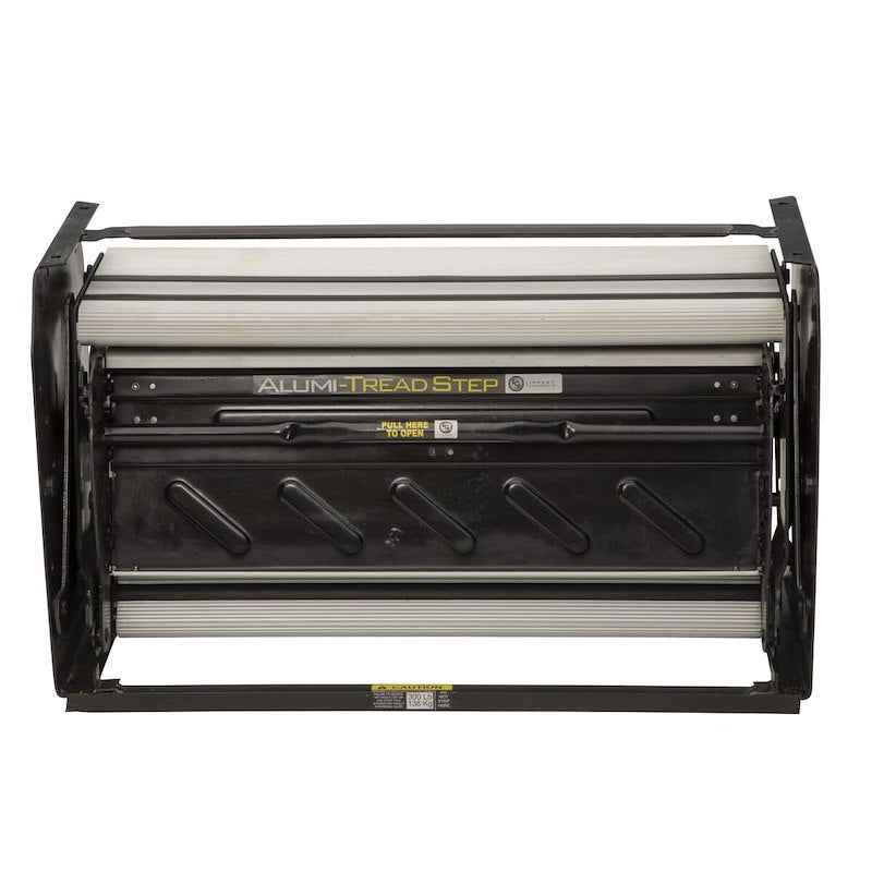 Alumi-Tread 3-Step Manual RV Entry Step 432696 – 24" Wide, Black Aluminum