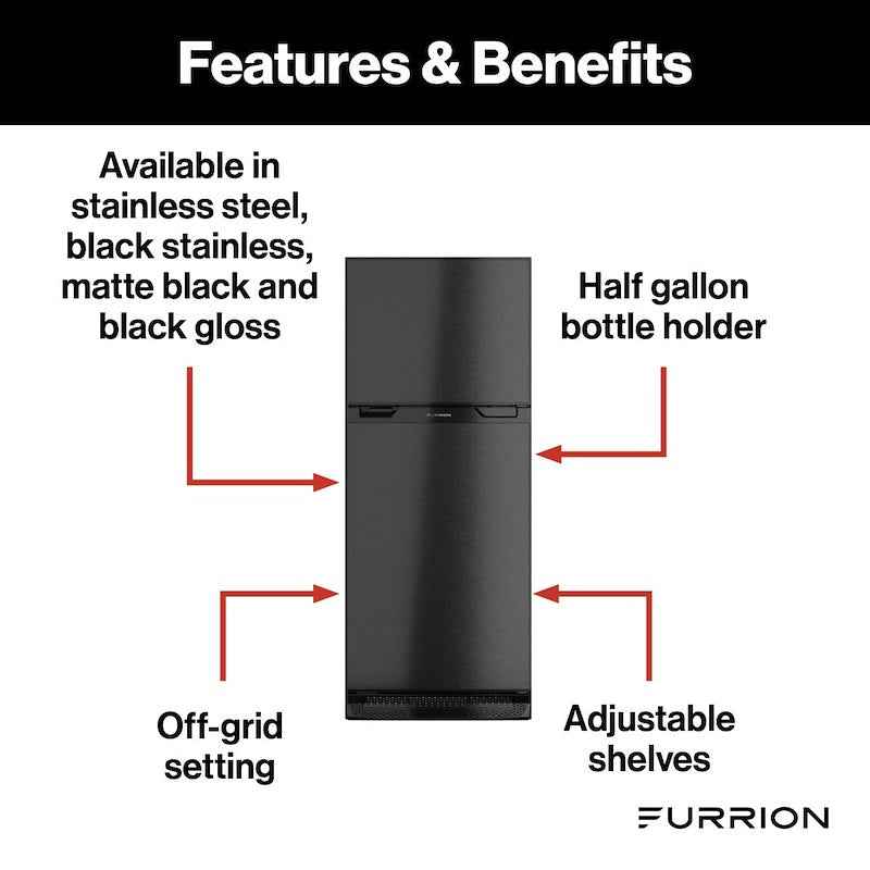 Furrion Arctic 8 Cu. Ft. 12V RV Refrigerator – Left Hinge