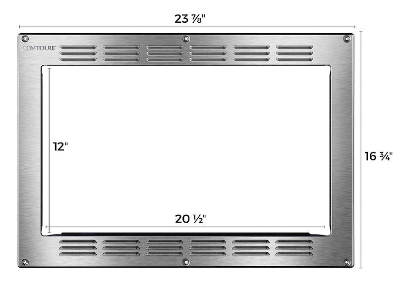 Contoure Microwave Trim Kit – Stainless Steel, Fits RV-200S-CON