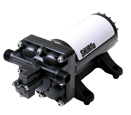 SHURFLO 4048-153-E75 Fresh Water Pump - 4 GPM, 55 PSI, 12V DC, Self-Priming - Used RV Parts