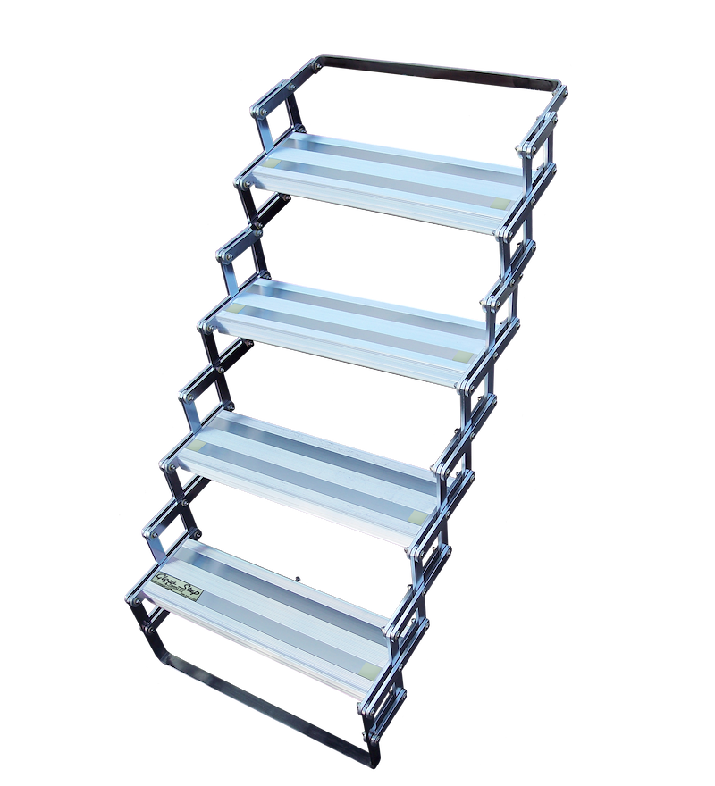 GlowStep 4-Step RV Entry Step – Self-Illuminating, 350 lb Capacity