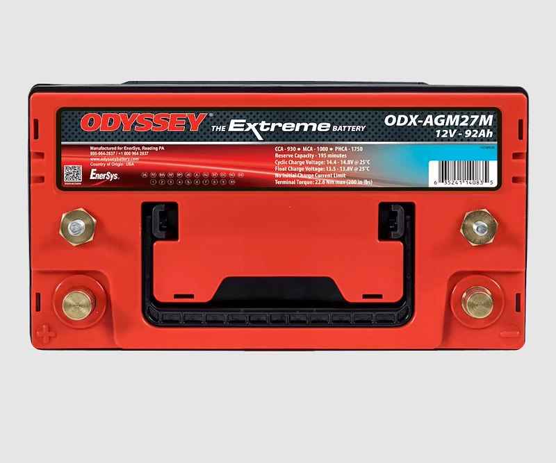 Odyssey AGM Starting Battery ODX-AGM27M Group 27 12V 930 CCA Marine