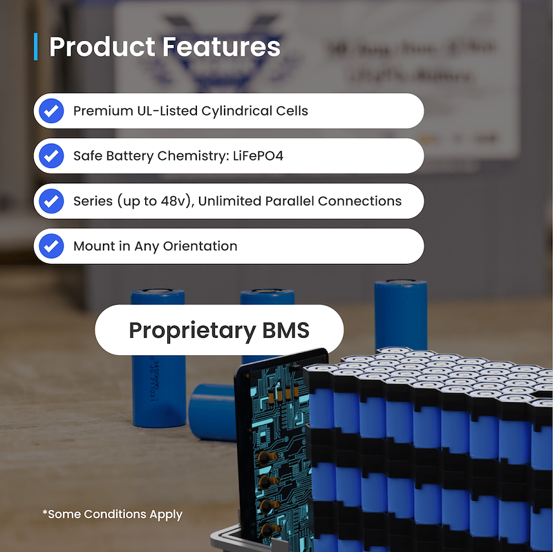 12V GC3 Lithium Deep Cycle RV Battery 270Ah LiFePO4 – Battle Born BBGC3