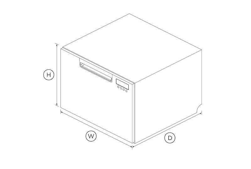 VESTA RV & Marine Under-Counter Dishwasher – 6 Place Settings, Stainless Steel