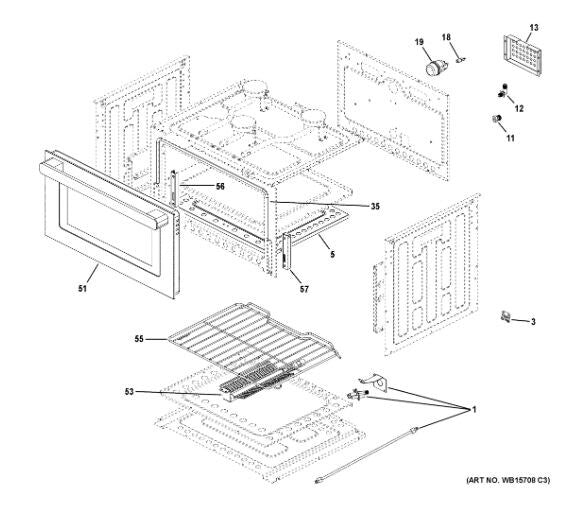 GE Profile 3-Burner Drop-In Propane Cooktop – 12V Spark Ignition PLD617RTSS - Used RV Parts