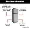 Furrion 10 Cu. Ft. 12V Built-In RV Refrigerator – Left Hinge.