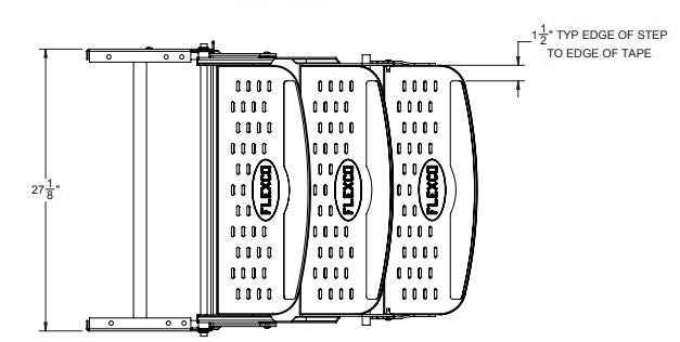 Triple Manual RV Entry Steps – 24" Width, 9" Rise SMFP-3200L