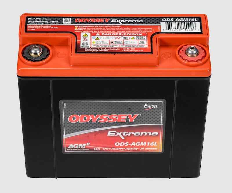 AGM Powersports Battery Odyssey Group 16 16Ah 170CCA ODS-AGM16L