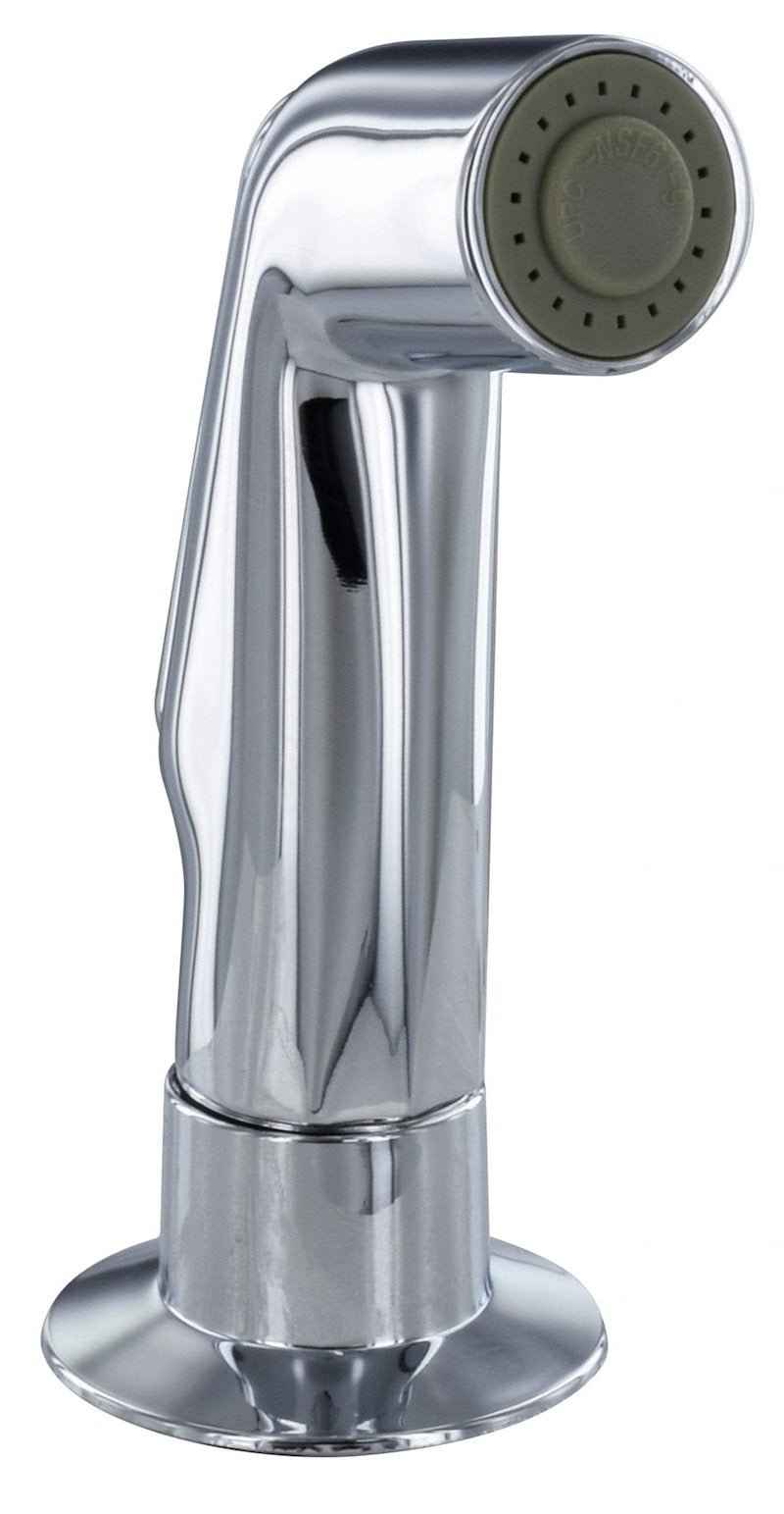 8-Inch Gooseneck Kitchen Faucet – Dual Lever, Chrome Finish, Stainless Steel