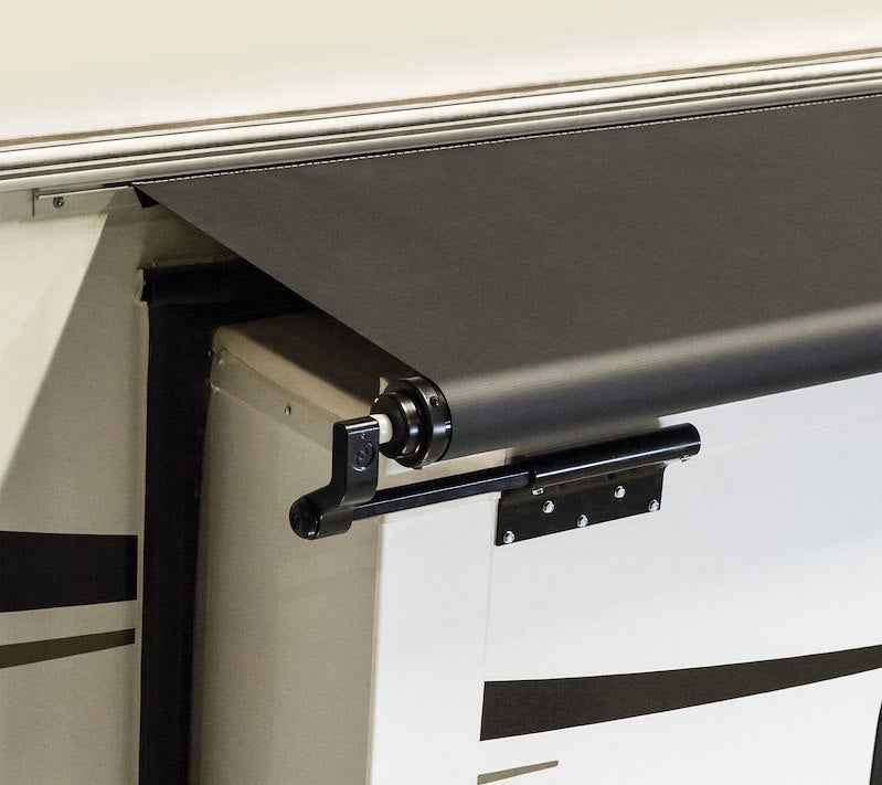 13ft RV Slide Topper Awning – Automatic Operation, Black Vinyl V000165061
