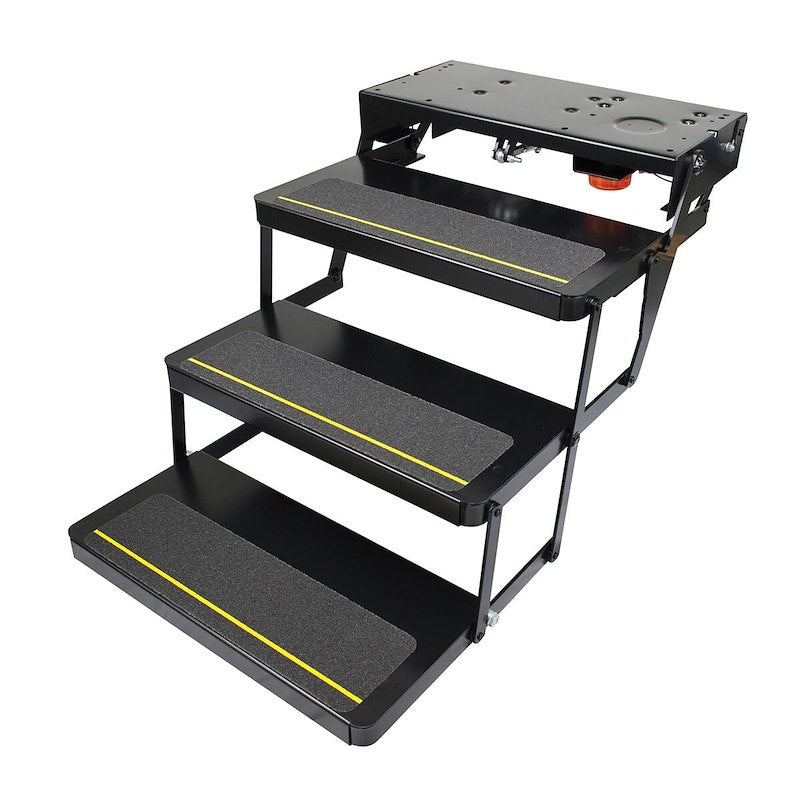 Marchepied électrique triple pour camping-car Kwikee série 25 (365837) – 61 cm de large, capacité de 136 kg